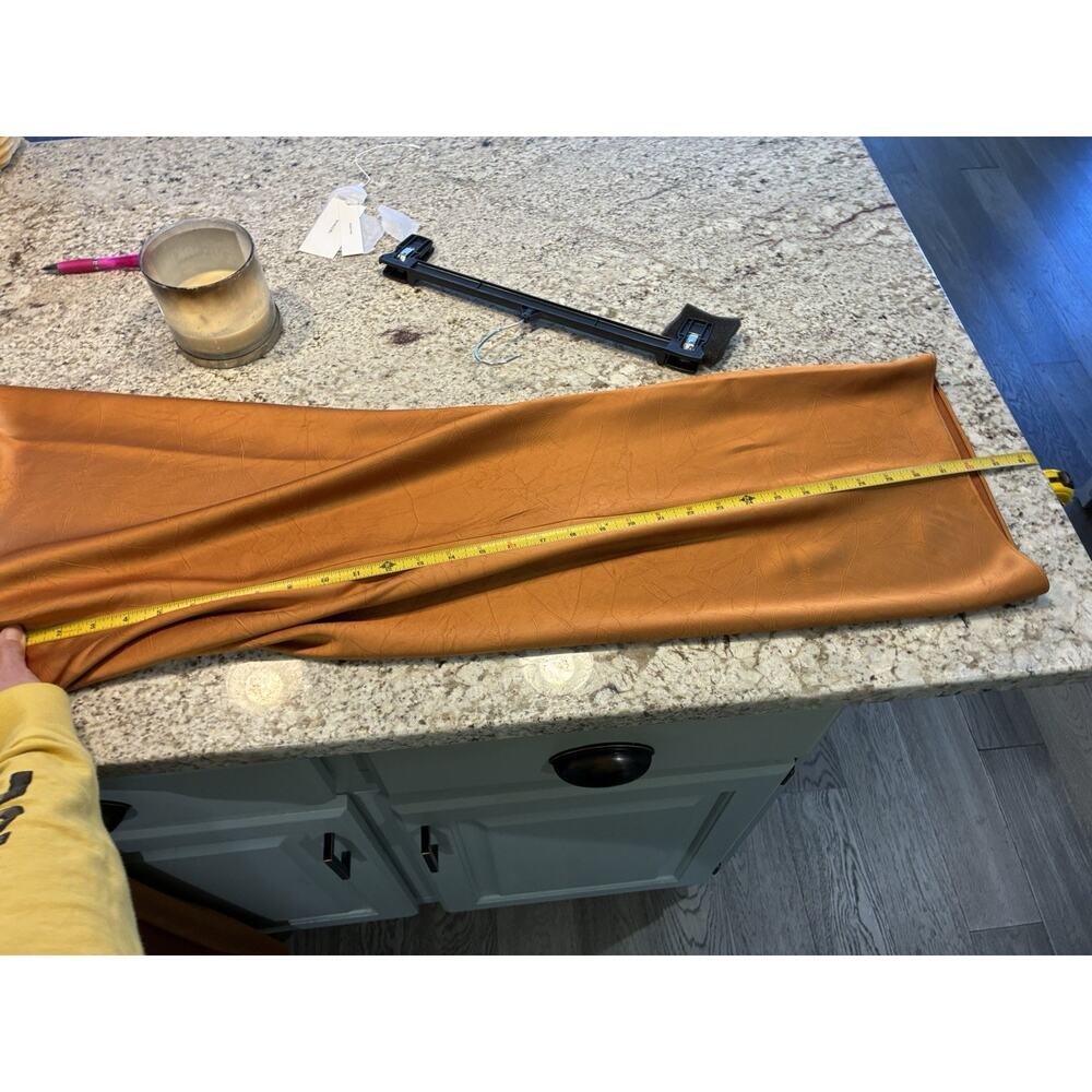 Vince High-Waist Fluid Satin Bias Pant Women's Burnt Orange Size 1X NWT - Picture 16 of 16